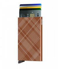 Cardprotector Secrid Laser Tartan Rust č.2