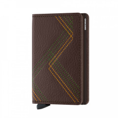 Slimwallet Secrid Stitch Linea Espresso č.1