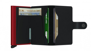 Miniwallet Secrid Matte Black & Red č.3