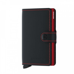 Miniwallet Secrid Matte Black & Red č.1