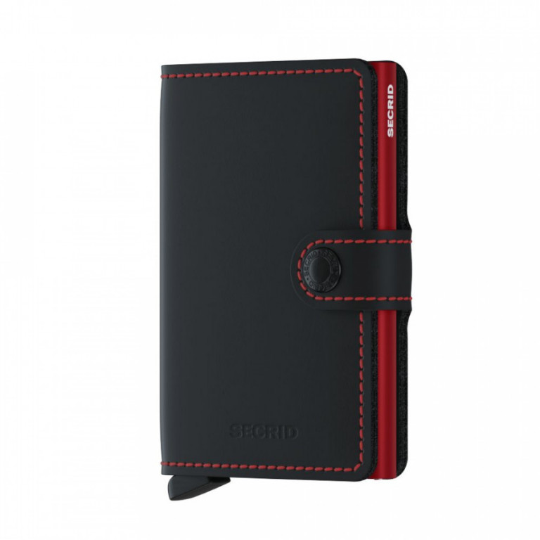 Miniwallet Secrid Matte Black & Red