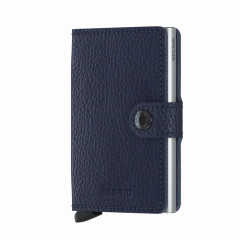 Miniwallet Secrid Vegetable Tanned Navy-Silver č.1