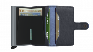 Miniwallet Secrid Saffiano Navy č.4