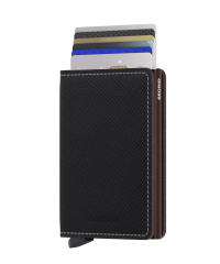 Slimwallet Secrid Saffiano Brown č.2