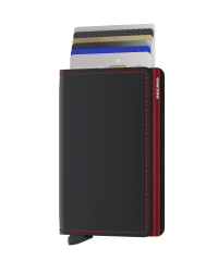 Slimwallet Secrid Matte Black & Red č.2