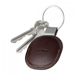 Kožený držák pro Airtag Orbitkey s kroužkem Espres č.3