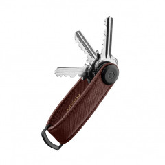 Kožená klíčenka Orbitkey 2.0 Saffiano Dark Cherry č.1