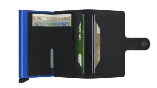 Miniwallet Secrid Matte Black & Blue č.5