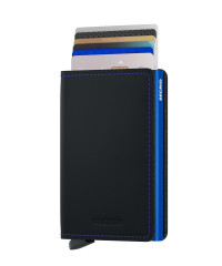 Slimwallet Secrid Matte Black & Blue č.2