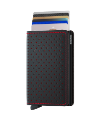 Slimwallet Secrid Perforated Black-Red č.2