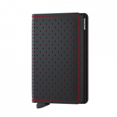 Slimwallet Secrid Perforated Black-Red č.1