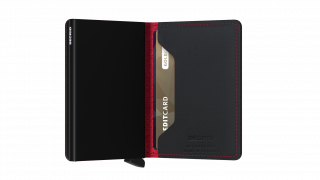 Slimwallet Secrid Perforated Black-Red č.4