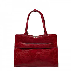 Kabelka na notebook SOCHA Midi Croco Burgundy 14” č.3