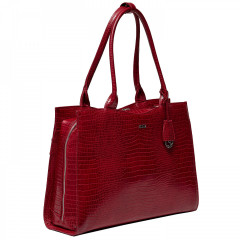 Kabelka na notebook SOCHA Midi Croco Burgundy 14” č.2