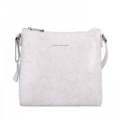 Kožená crossbody kabelka N.Bolger NB 0079 OW bílá č.1