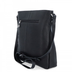 Kožená crossbody kabelka N. Bolger NB 3005 C černá č.3