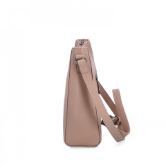 Kožená crossbody kabelka N.Bolger NB 0097 N nude č.3