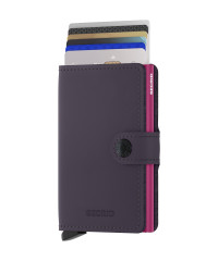 Miniwallet Secrid Matte Dark Purple-Fuchsia č.2