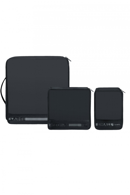 Samsonite PACK-SIZED SET of3 PACK. CUBES Black