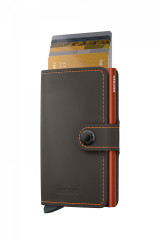 Miniwallet Secrid Matte Truffle/Orange č.2