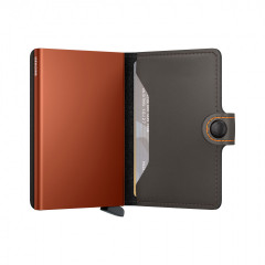 Miniwallet Secrid Matte Truffle/Orange č.4