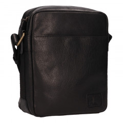 Pánská crossbody kožená taška Lagen 290602 černá č.2