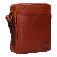 Pánská crossbody kožená taška Lagen 290602 koňakov č.2