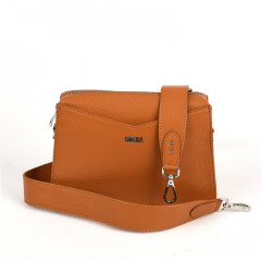 Crossbody kabelka SOCHA Genuine mini Cognac č.1