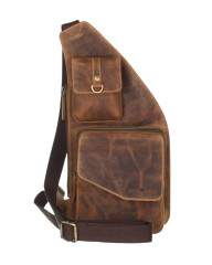 Kožený Body-Crossover Bag Greenburry 1559-25 hnědý č.4